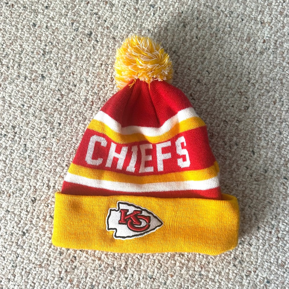 Red and Yellow Chiefs Beanie